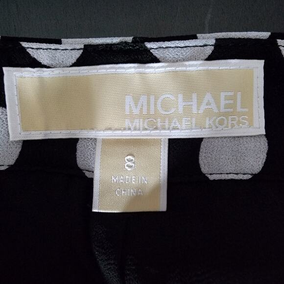 NWT Michael Michael Kors Pleated Polka-Dot Pants | Women's 8 - Picture 8 of 12